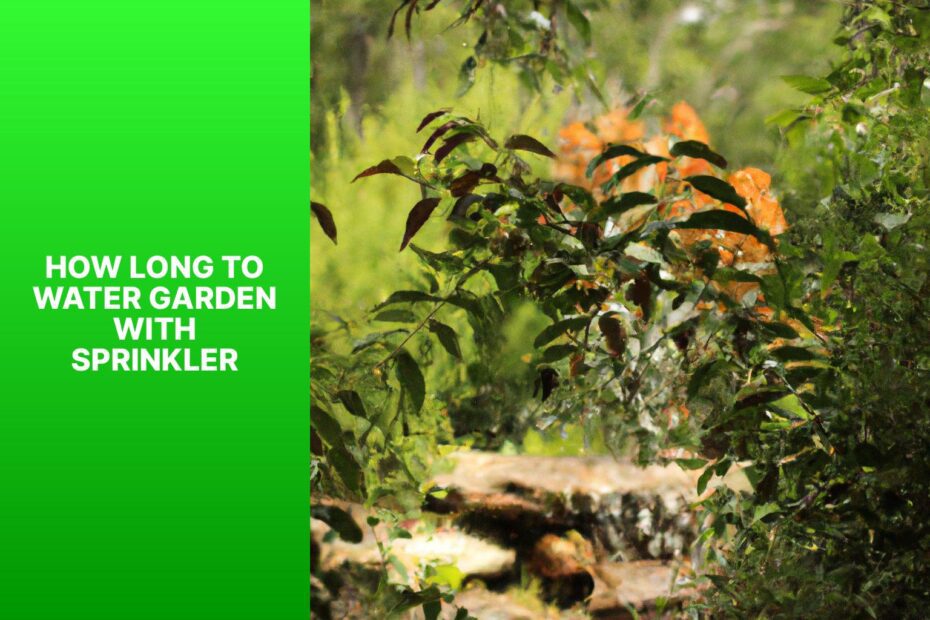 How Long To Water Garden With Sprinkler