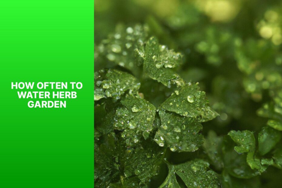 How Often To Water Herb Garden