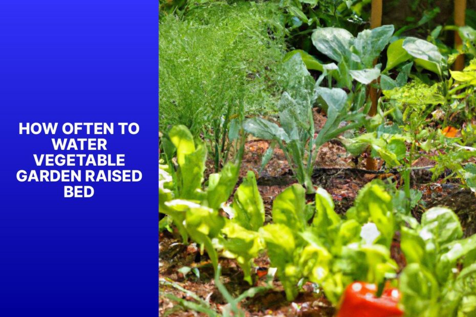 How Often To Water Vegetable Garden Raised Bed