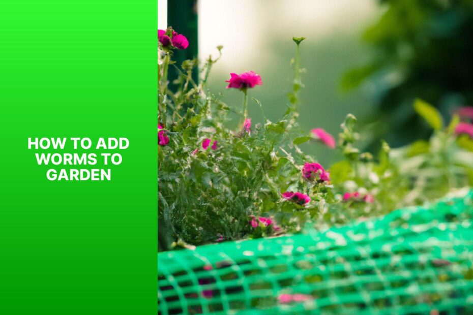 How To Add Worms To Garden