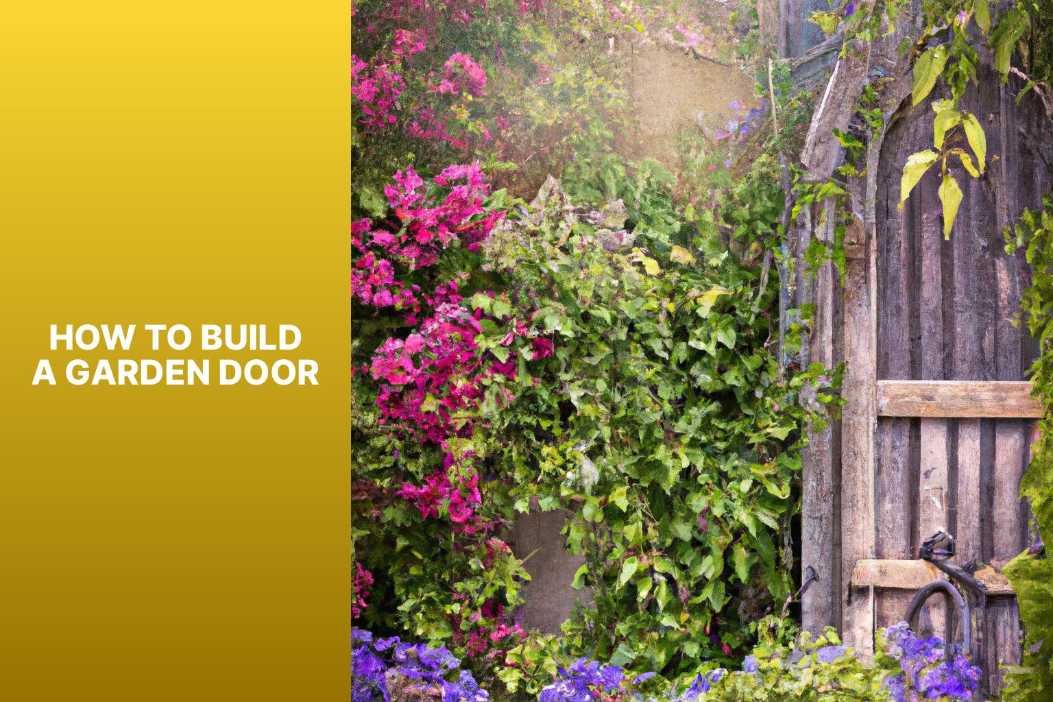 How To Build A Garden Door - Gardening Gains