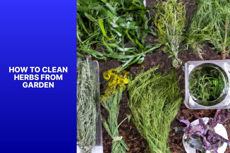 How To Clean Herbs From Garden