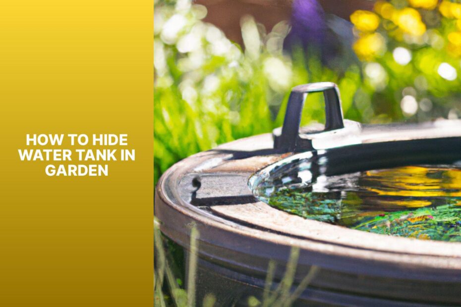 How To Hide Water Tank In Garden
