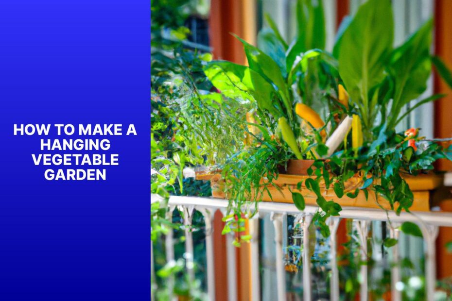 How To Make A Hanging Vegetable Garden