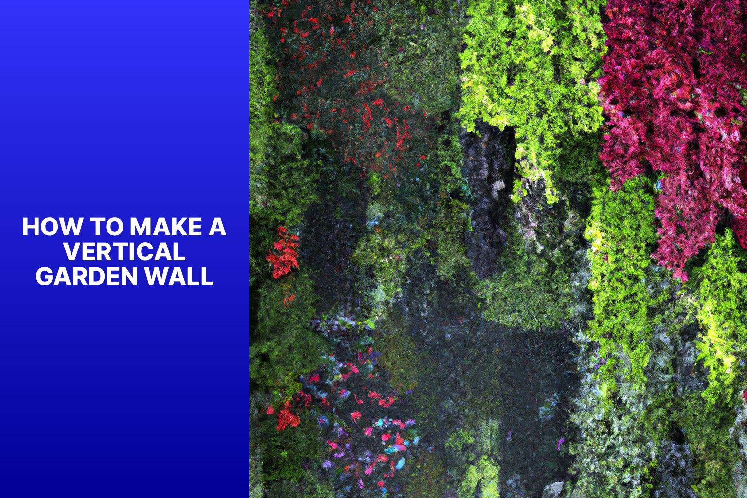 How To Make A Vertical Garden Wall - Gardening Gains