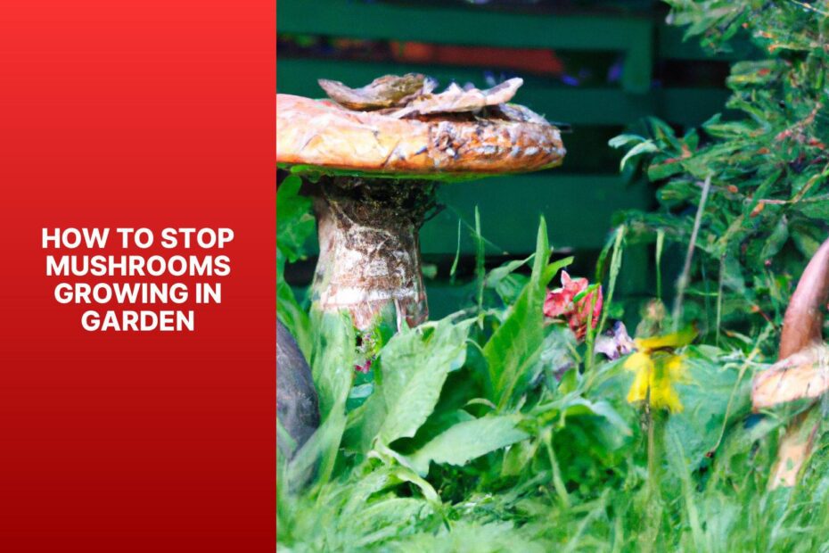 How To Stop Mushrooms Growing In Garden