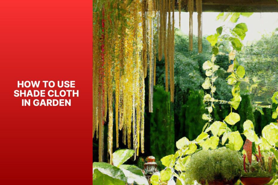 How To Use Shade Cloth In Garden