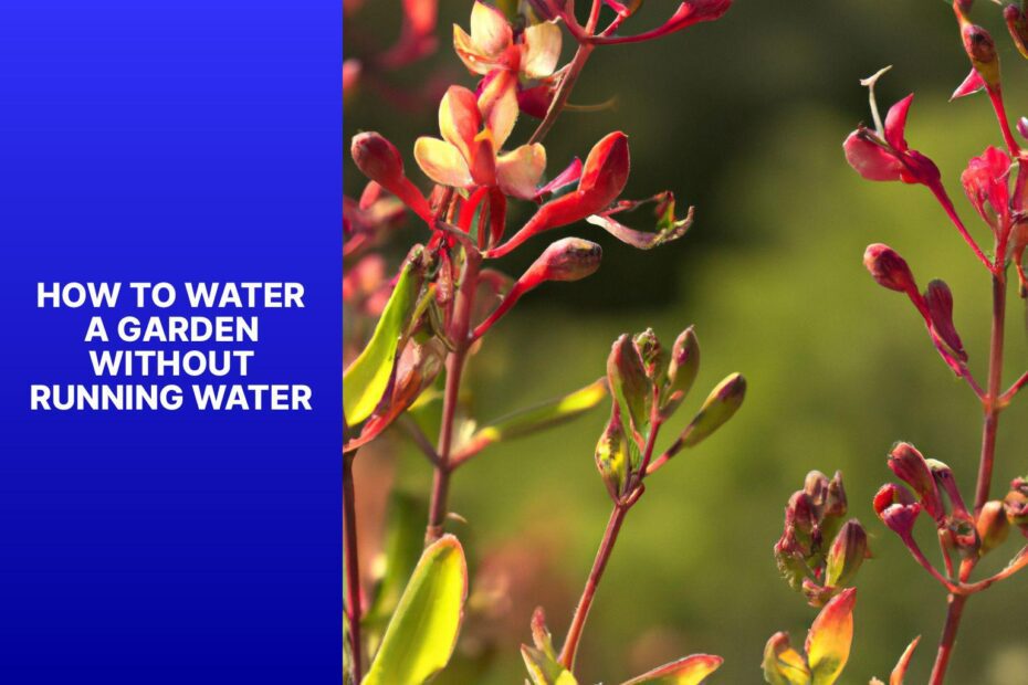 How To Water A Garden Without Running Water