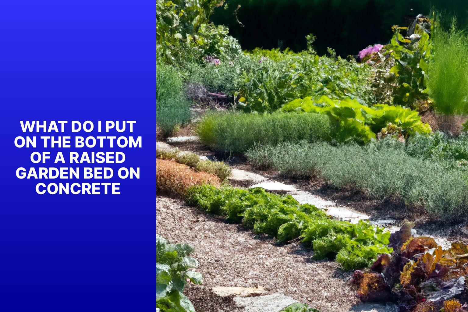 what-do-i-put-on-the-bottom-of-a-raised-garden-bed-on-concrete