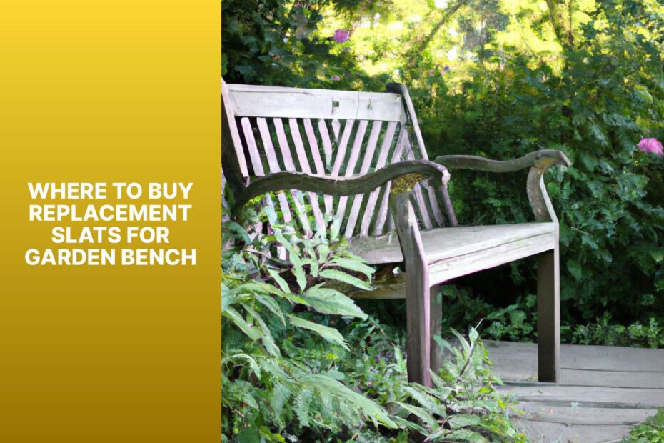 Where To Buy Replacement Slats For Garden Bench