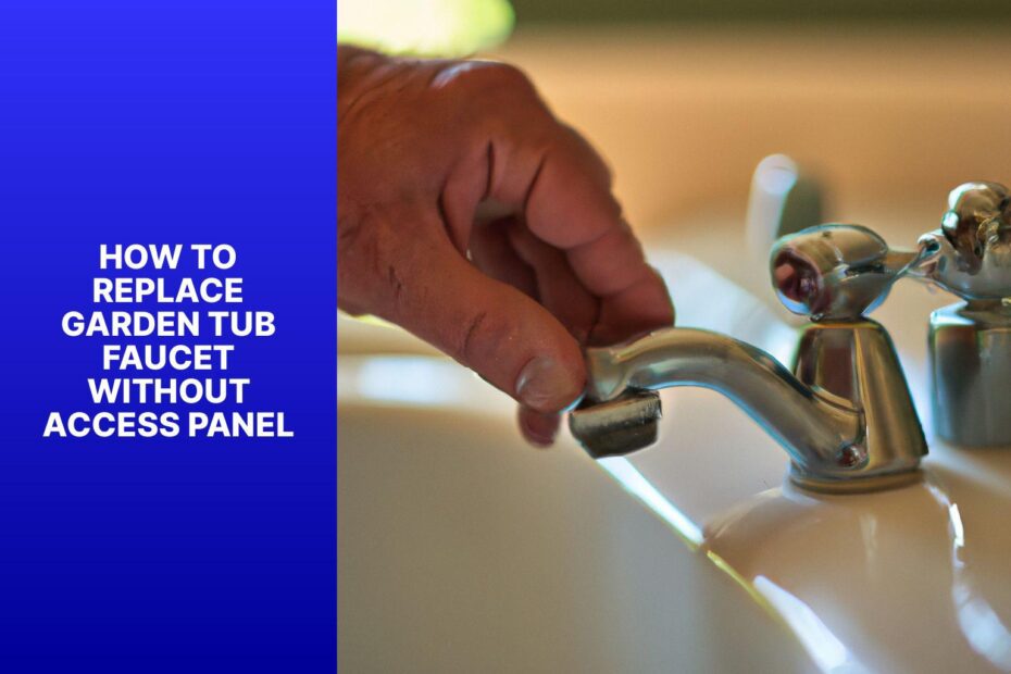 How To Replace Garden Tub Faucet Without Access Panel