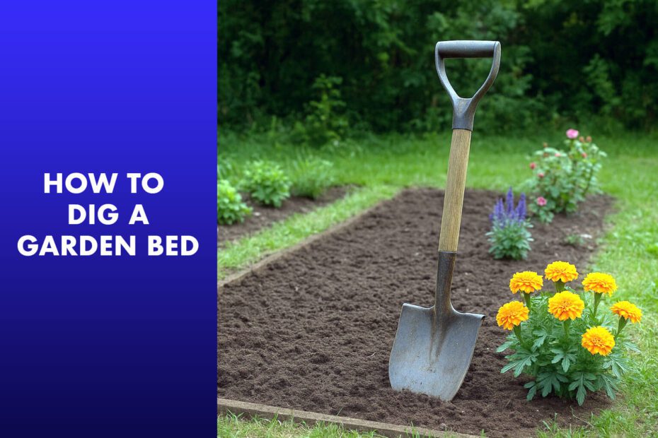 how to dig a garden bed